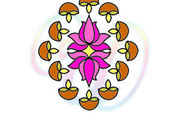 Flower Kolam 102