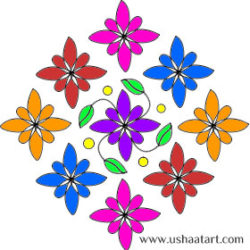 Flower Kolam No. 7 – Usha at Art