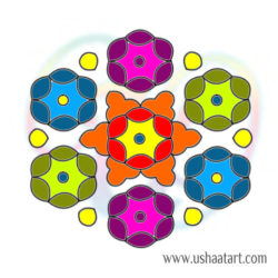 Flower Kolam No. 24 – Usha at Art