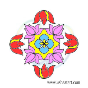 Flower Kolam 103