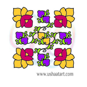 Flower Kolam 110